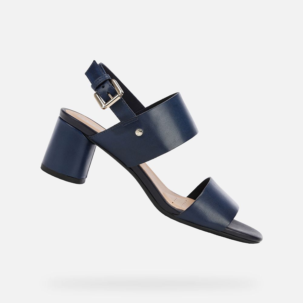 Geox Bayan Sandalet Mavi - Ortensia - NIF-134926